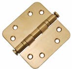 Kogellagerscharnier 8989 mm ronde hoek PVD mat goud, Bricolage & Construction, Ophalen of Verzenden