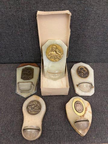 Art Nouveau Wijwatervat (5) - 1900-1910 - Set van 5