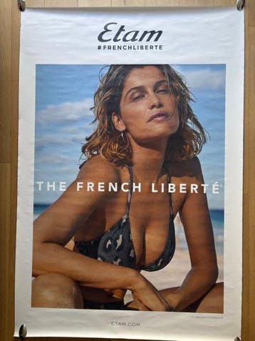 etam - Grande affiche publicitaire Etam « The French Liberté