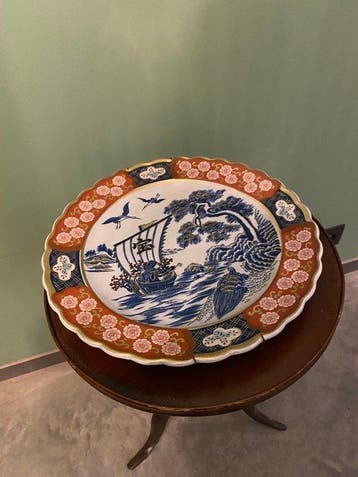 Bord - Keramiek - Japanse Imari schotel
