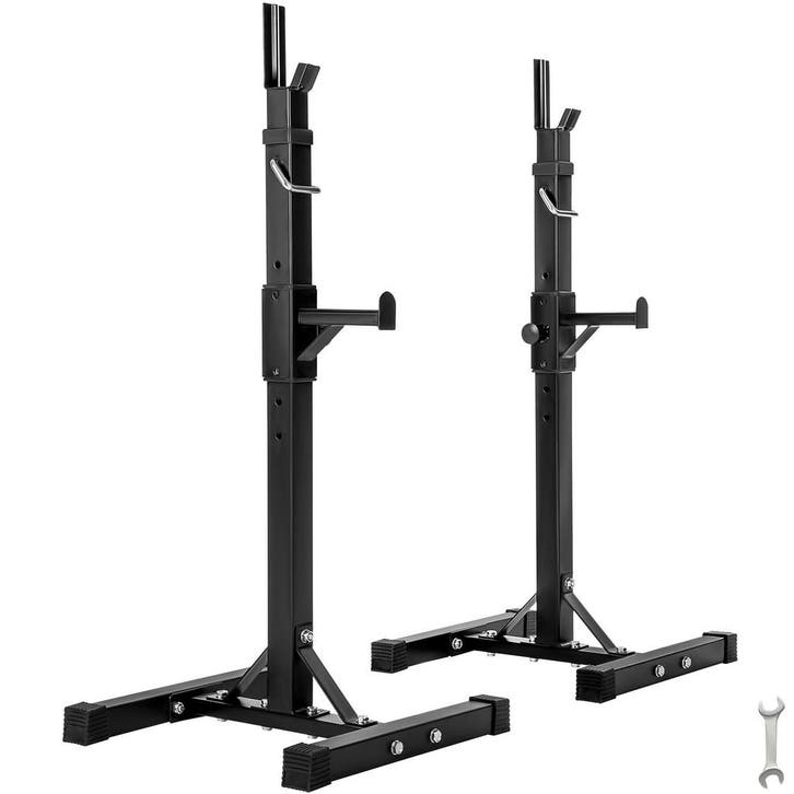tectake Haltersteun Lange halters - zwart, Sports & Fitness, Équipement de fitness, Envoi