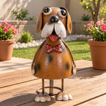 Decoratief ornament - Vintage Puppy Garden Ornament -