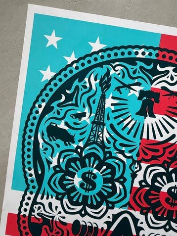 Shepard Fairey (OBEY) (1970) - Power and Glory - Merica