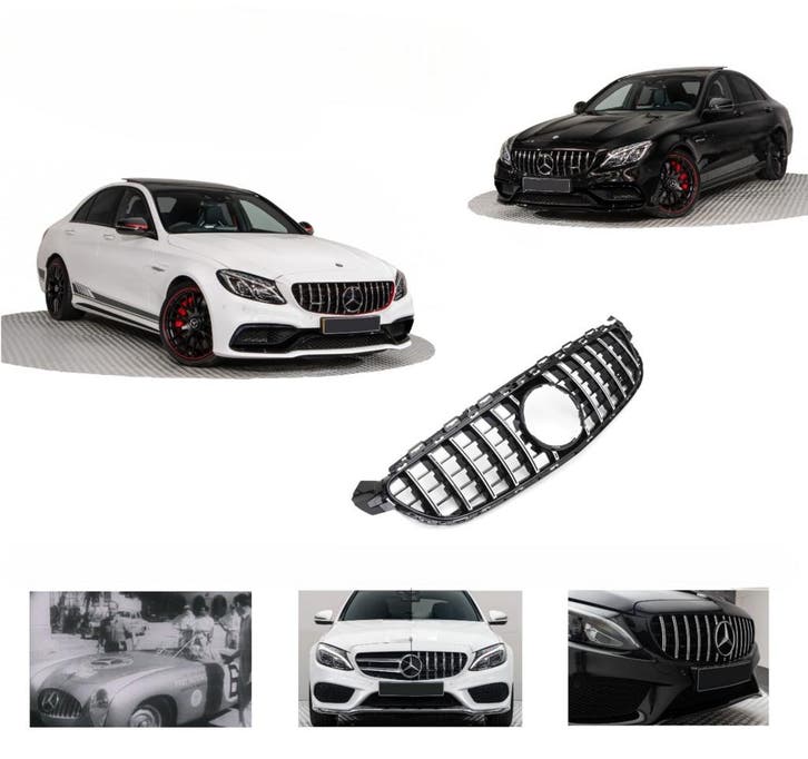 Grill | geschikt voor Mercedes-Benz | C-klasse 14-18 4d sed., Autos : Pièces & Accessoires, Carrosserie & Tôlerie, Envoi