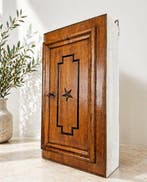 Armoire à pharmacie - Bois, Cuivre - Petit placard mural de, Antiquités & Art