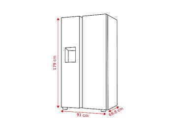 Koenic -  Amerikaanse Koelkast C (kdd 211 Nf In) - Inox, Elektronische apparatuur, Verzenden, 60 cm of meer, Met aparte vriezer