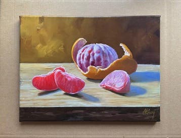Sergey Kolodyazhniy (XX-XXI) - Still life with grapefruits