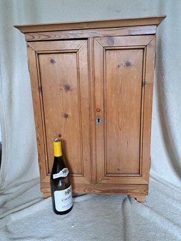 Kast - Miniatuurkast - Vurenhout - Staande kast 71cm, Antiek en Kunst