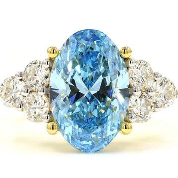 Zonder minimumprijs - Ring - 18 karaat Geel goud - 6.00ct.