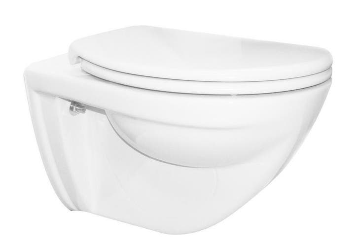 Sanifun Hangtoilet Karmen 550 wit combi, Doe-het-zelf en Bouw, Sanitair