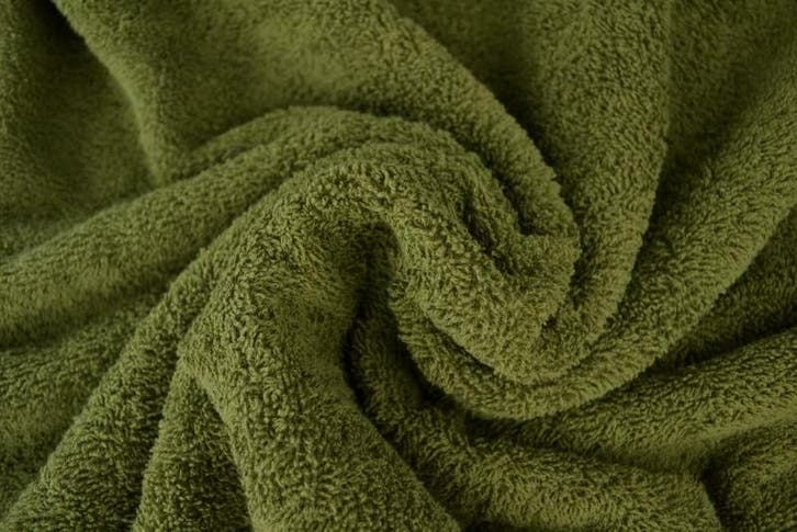 Badstof - Mosgroen - Vanaf 10 meter, Hobby en Vrije tijd, Stoffen en Lappen, 120 cm of meer, 200 cm of meer, Groen, Nieuw, Katoen