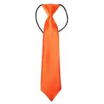 Fako Fashion - Kinderstropdas - Effen - Elastiek - Oranje, Verzenden