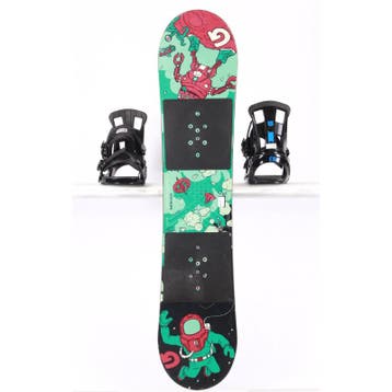 115 kinder snowboard BURTON LTR, black/green/red, woodcore,, Sport en Fitness, Verzenden, Gebruikt