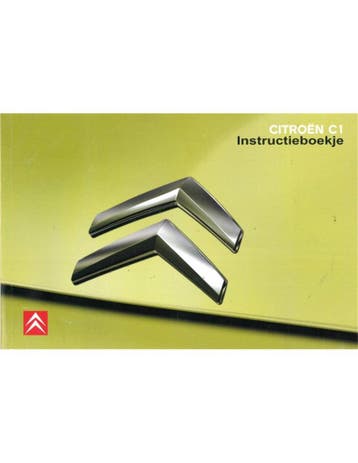 2010 CITROËN C1 INSTRUCTIEBOEKJE NEDERLANDS, Ophalen of Verzenden