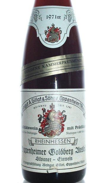 1971 Oppenheimer Goldberg Silvaner Eiswein - Weingut Gillot, Nieuw