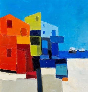 Buffière - Village au bord de leau, Antiek en Kunst