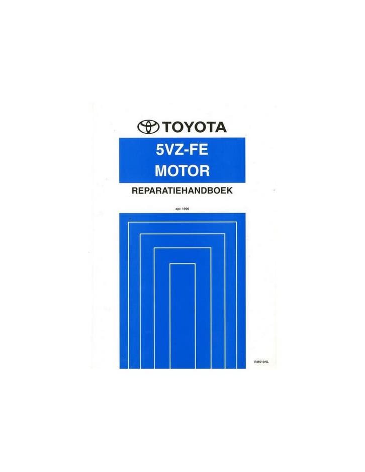 1996 TOYOTA LAND CRUISER PRADO 5VZ-FE MOTOR WERKPLAATSHAND.., Autos : Divers, Modes d'emploi & Notices d'utilisation, Enlèvement ou Envoi