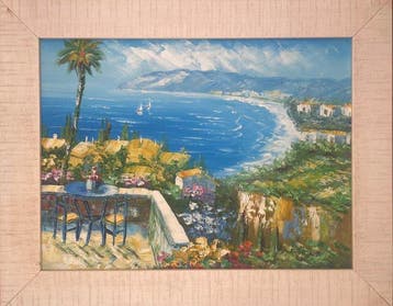 European school (XX) - Balcon sur la Méditerrannée