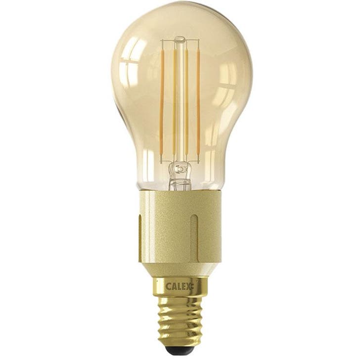 Calex Smart LED Kogellamp Gold E14  4,5W 400lm, Maison & Meubles, Lampes | Lampes en vrac, Envoi