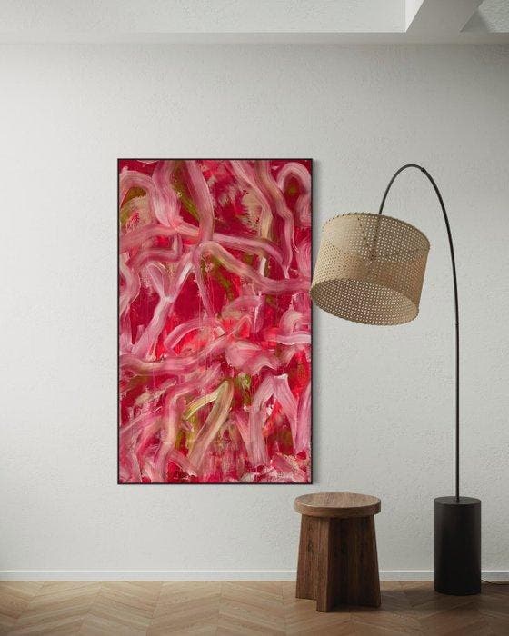 Timo Wedell - Stürmische Liebe - XXL - Abstract, Antiquités & Art, Art | Peinture | Moderne