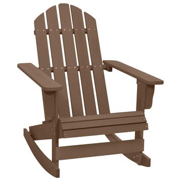 vidaXL Tuinschommelstoel hout bruin, Verzenden, Nieuw