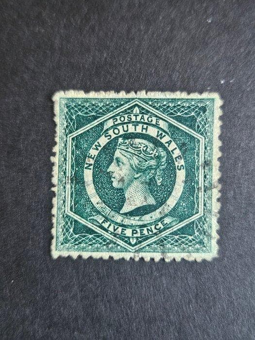 New South Wales 1860/1861 - Nieuw-Zuid-Wales QV 5/6 pence, Postzegels en Munten, Postzegels | Europa | UK