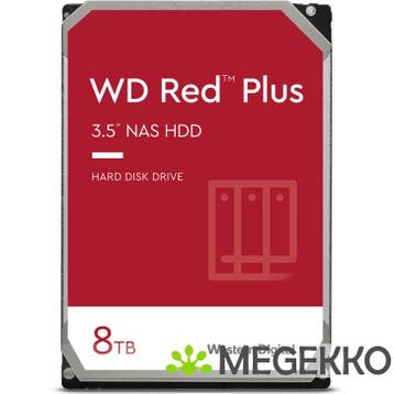 Western Digital Red Plus WD80EFPX 8TB, Computers en Software, Harde schijven, Verzenden, Nieuw