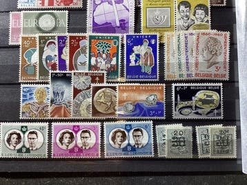België 1959/1960 - Volledige jaargangen 1959-1960 met Blok, Gestempeld