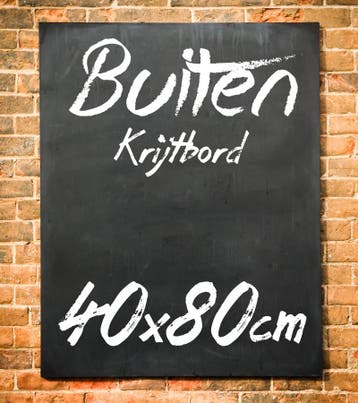 Krijtbord Buiten 40x80 cm Zonder Ophangsysteem, Verzenden, Nieuw
