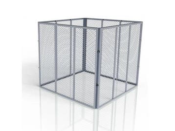 Veiling - Metalen compostbak - Tuinafval - 450L - Zilver, Tuin en Terras