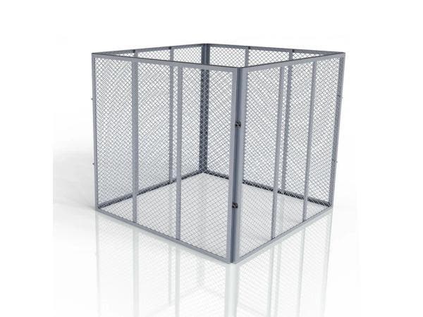 Veiling - Metalen compostbak - Tuinafval - 450L - Zilver, Tuin en Terras, Aarde en Mest
