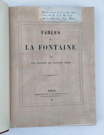 Jean de La Fontaine; Gustave Doré - Fables de La Fontaine -, Antiquités & Art