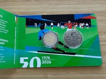Slowakije. 2 Euro / Medal 2026 European Champions 1976 +