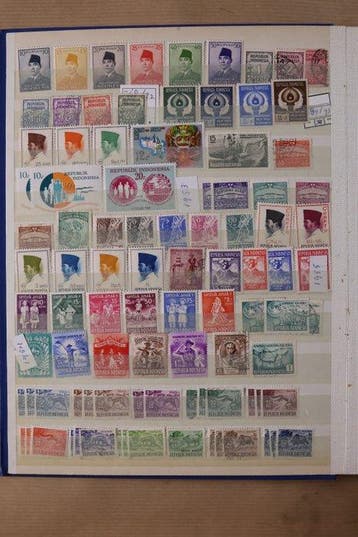Wereld 1880/2010 - Voorraad in 9 stockboeken en 2 mappen, Gestempeld