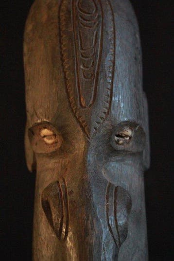 Iatmul-Maske du village Tambanum dans le Sepik moyen. -, Antiquités & Art