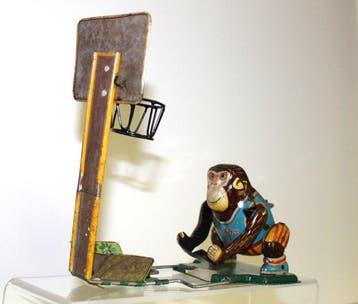 TPS - Basket-ball du singe mécanique - 1958 - Jouet en étain