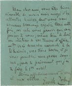 Emile ZOLA - Belle lettre autographe signée / Zola a besoin, Nieuw