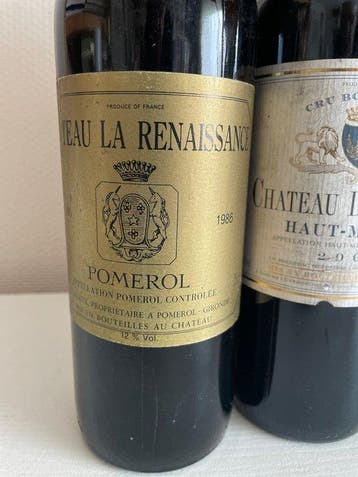 1986 Château La Renaissance, 2000 Chateau Jullian, 2001, Verzamelen, Wijnen, Nieuw