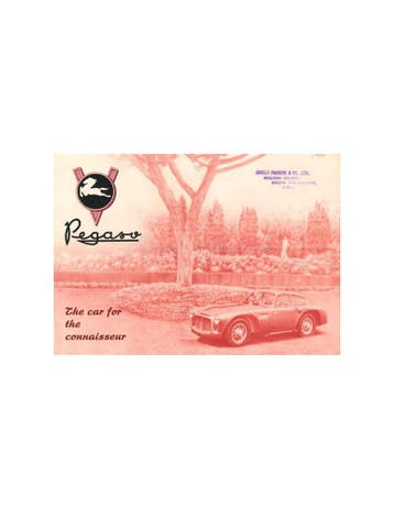 1953 PEGASO Z-102 B BS BROCHURE ENGELS, Ophalen of Verzenden
