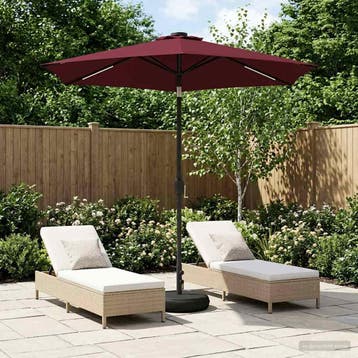 vidaXL Tuinhaard met LED-verlichting en basis 230 x 230 cm, Verzenden, Nieuw
