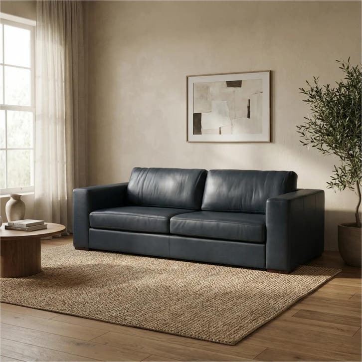 Leren bank Flow - 3,5 zits, Maison & Meubles, Canapés | Salons, Enlèvement ou Envoi