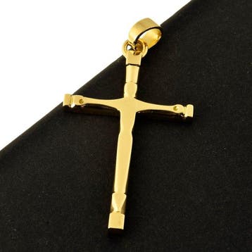Pendentif en forme de croix - 18 carats Or jaune
