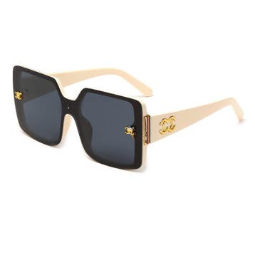 Vintage Zonnebril met Gouden Embleem voor Heren - Retro Bril, Verzenden, Nieuw