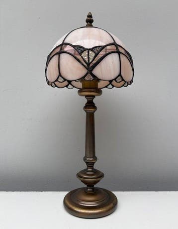 Tafellamp - Glas-in-lood, Antiek en Kunst