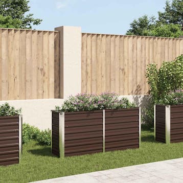 vidaXL Plantenbak verhoogd 160x40x77 cm gegalvaniseerd staal, Tuin en Terras, Bloempotten, Verzenden, Nieuw