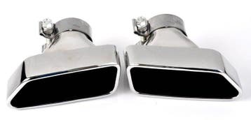 Uitlaat Sierstukken Zilver BMW 5 & 6 Serie F10 F11 F12 B1912, Nieuw, BMW