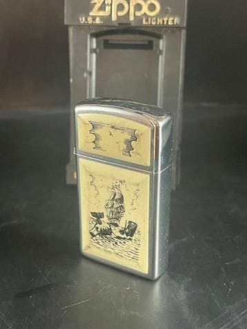 Zippo - SCRIMSHAW SLIM 1997 - MARQUETE - Zonder minimumprijs, Nieuw