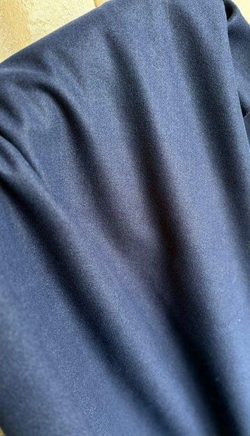 Élégant tissu bleu pour manteau en cachemire - Textile - 3 m