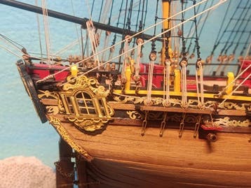 Modelschip - Jolie maquette du trois mâts HMS Pégasus