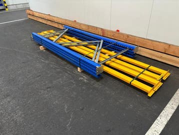 Palletstelling - 2 staanders 2500x1100mm - Tot. lengte: 3m80, Ophalen of Verzenden